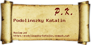 Podolinszky Katalin névjegykártya